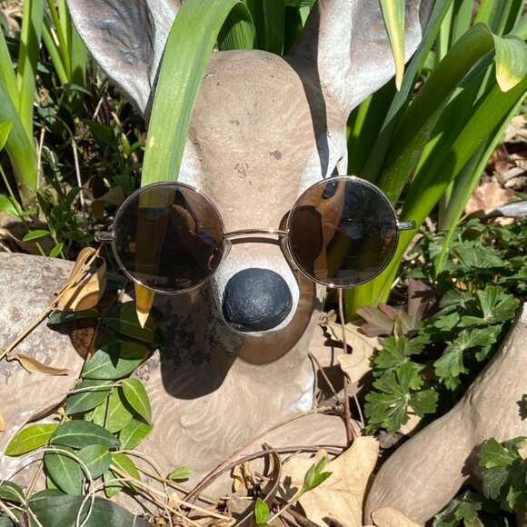 1970s Retro Hippie Round Sunglasses - Picture 4 of 6